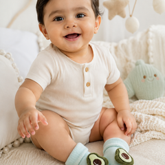 100% Cotton Baby Booties Socks for 0 to 12 Months - Style 12