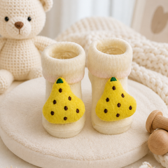100% Cotton Baby Booties Socks for 0 to 12 Months - Style 8