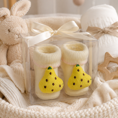100% Cotton Baby Booties Socks for 0 to 12 Months - Style 8