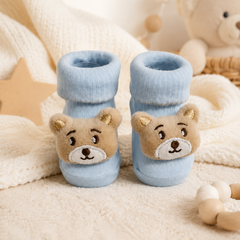100% Cotton Baby Booties Socks for 0 to 12 Months - Style 9