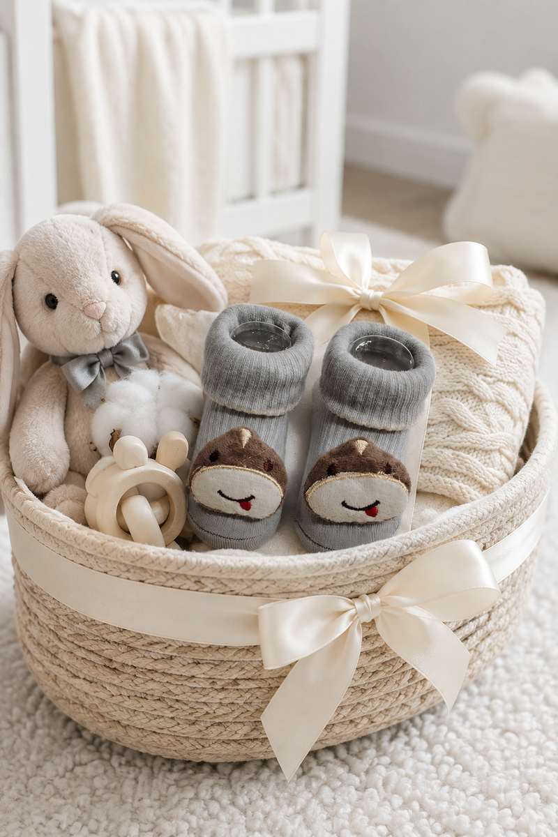 100% Cotton Baby Booties Socks for 0 to 12 Months - Style 10