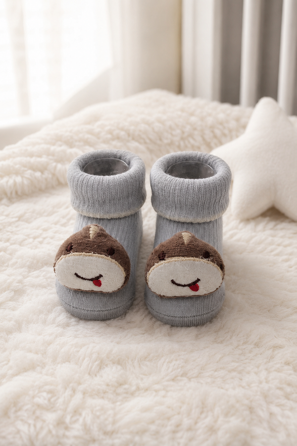 100% Cotton Baby Booties Socks for 0 to 12 Months - Style 10