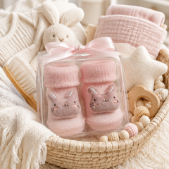100% Cotton Baby Booties Socks for 0 to 12 Months - Style 5