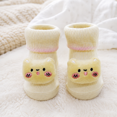 100% Cotton Baby Booties Socks for 0 to 12 Months - Style 3