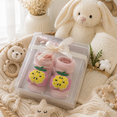 100% Cotton Baby Booties Socks for 0 to 12 Months - Style 7