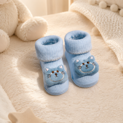 100% Cotton Baby Booties Socks for 0 to 12 Months - Style 6