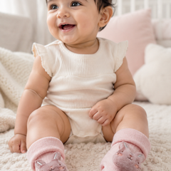 100% Cotton Baby Booties Socks for 0 to 12 Months - Style 5