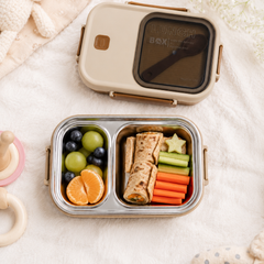 2 Compartment Stainless Steel Lunch Box | Leak Proof Easy Lock | BPA Free Food Grade Tiffin Box