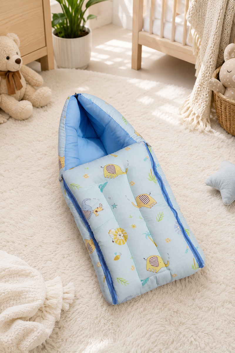 Jungle Star Muslin Baby Sleeping Bag N Carrier