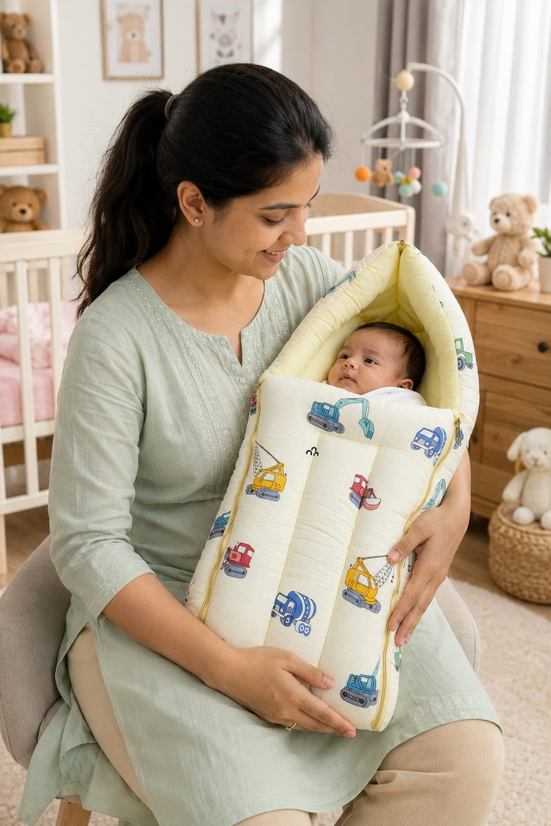 Truckster Unicorn Muslin Baby Sleeping Bag N Carrier