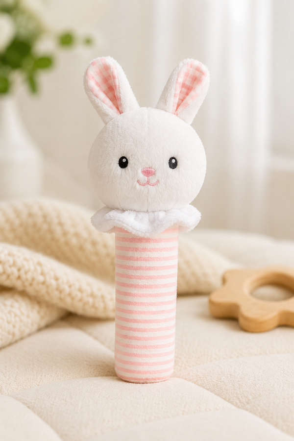 Little Bunny -Soft Plush Rattle Toy for Kids | Premium High Quality
