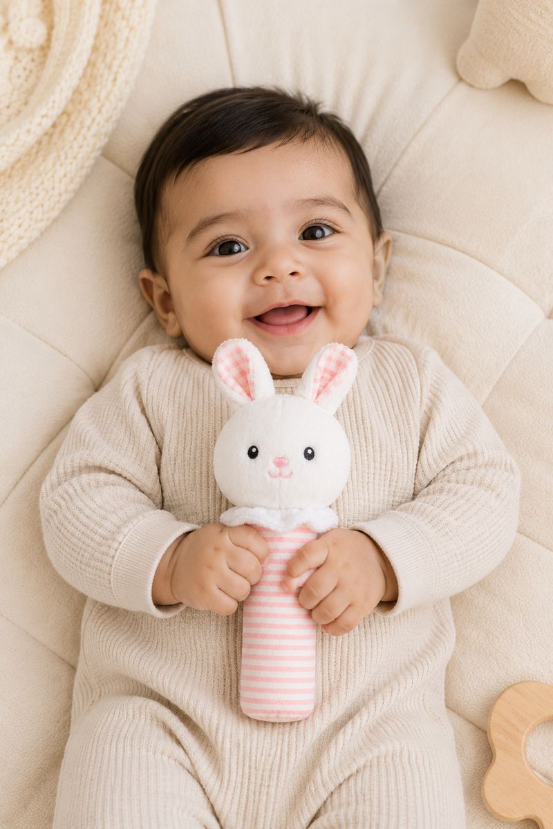 Little Bunny -Soft Plush Rattle Toy for Kids | Premium High Quality