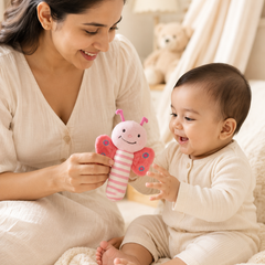 Happy Butterfly - Soft Plush Rattle Toy for Kids | Premium High Quality