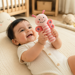 Happy Butterfly - Soft Plush Rattle Toy for Kids | Premium High Quality