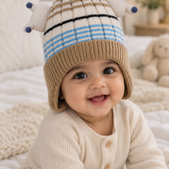 Woollen Baby Cap | 6 Months to 5 Years | Good Stretch | Snug Fit - 54