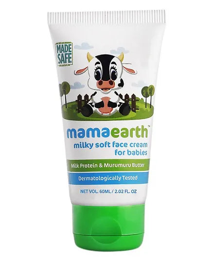 mamaearth Milky Soft Baby Face Cream With Muru Muru Butter - 60 ml  ( Pack of 2 )