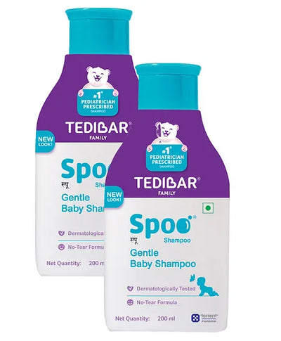 Spoo gentle baby shampoo 200m (Pack of 2) No Tears  Gentle on Scalp  No. 1 Pediatrician Prescribed Shampoo- By Torrent Pharma