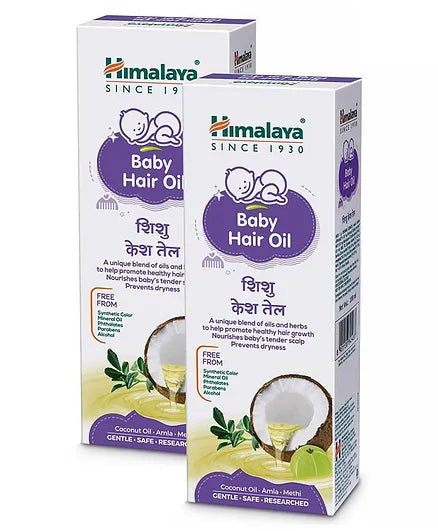 Himalaya Baby Hair Oil - 200 ml (Pack of 2)