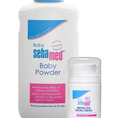 Sebamed Baby Protective Facial Cream - 50 ml & Baby Powder - 200 gm (Packaging May Vary)