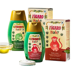 Figaro Baby Massage Oil - 400 ml & Figaro Baby Body Lotion - 400 ml
