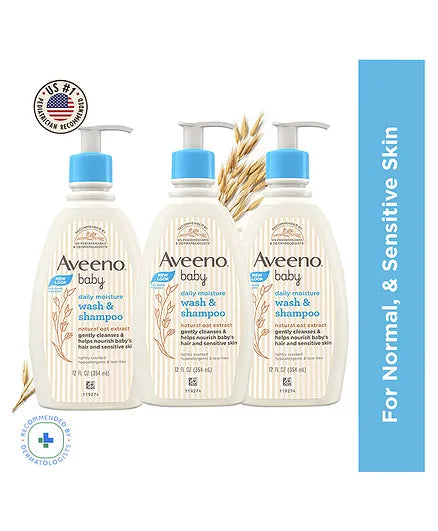 Aveeno Baby Daily Moisturising Bath - 354 ml - (Pack of 3)