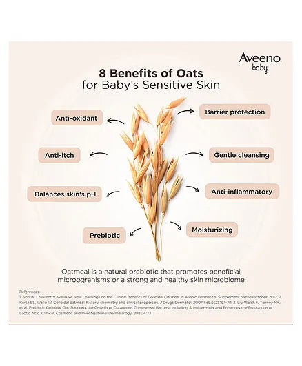 Aveeno Baby Soothing Relief Moisture Cream - 227 gm- (Pack of 3)