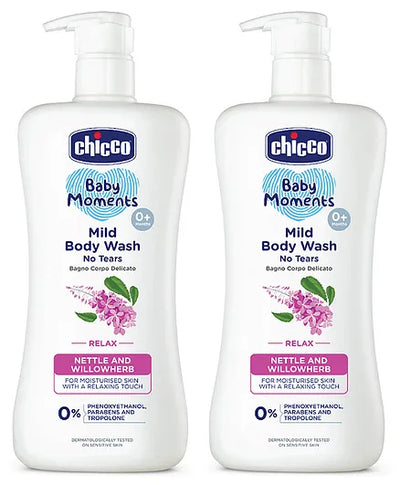 Chicco Baby Mild Body Wash Relax  - 500 ml -Pack of 2