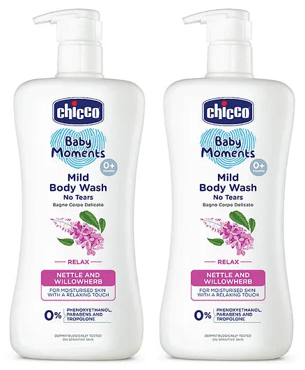 Chicco Baby Mild Body Wash Relax  - 500 ml -Pack of 2