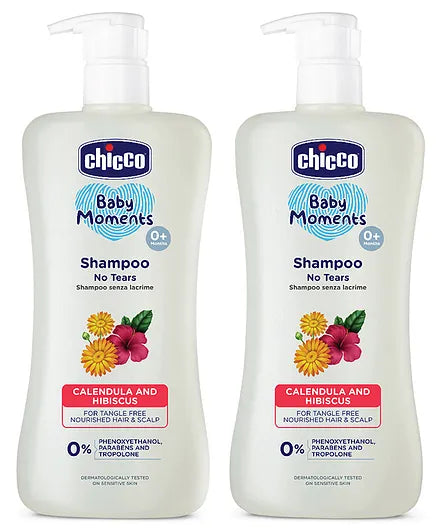Chicco Baby Moments No Tears Shampoo - 500 ml (Pack of 2)