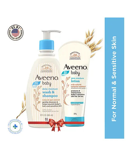 Aveeno Baby Daily Moisturising Lotion - 227 gm & Moisturising Bath - 354 ml