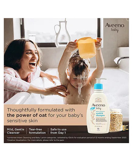 Aveeno Baby Daily Moisturising Lotion - 227 gm & Moisturising Bath - 354 ml