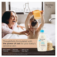 Aveeno Baby Daily Moisturising Bath - 354 ml & Soothing Relief Moisture Cream - 227 g