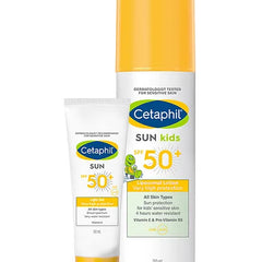Cetaphil Adult Sun SPF 50- Light Gel - 50 ml & Cetaphil Baby Sun Kids SPF 50 Gel - 150 ml