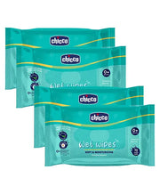 Chicco Soft & Moisturizing Wet Wipes - 72 (Pack of 4)