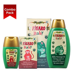 Figaro Baby Massage Oil - 400 ml & Figaro Baby Body Lotion - 100 ml