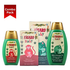 Figaro Baby Massage Oil - 400 ml & Baby Body Lotion - 200 ml