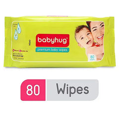 Babyhug Premium Baby Wipes - 80 Pieces & Figaro Olive Oil - 1 Liter
