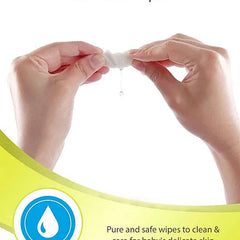 Babyhug Premium Baby Wipes - 80 Pieces & Figaro Olive Oil - 1 Liter