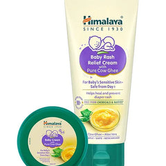Himalaya Baby Rash Relief Cream With Pure Cow Ghee - 50 g & Baby Cream With Pure Cow Ghee 200ml