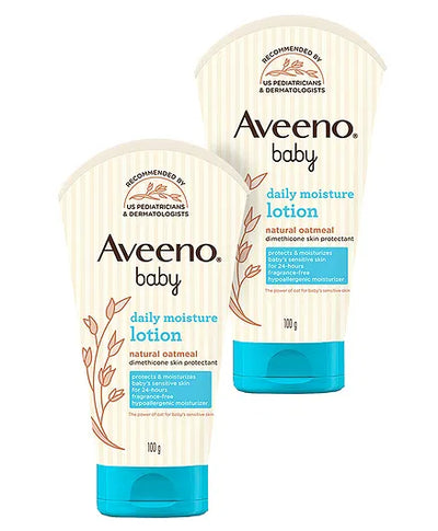 Aveeno Baby Daily Moisture Lotion 100g Pack of 2