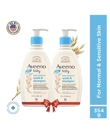 Aveeno Baby Daily Moisturising Bath - 354 ml-Pack Of 2