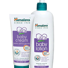Himalaya Herbal Baby Lotion - 400 ml & Baby Cream - 200 ml
