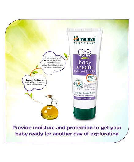 Himalaya Herbal Baby Lotion - 400 ml & Baby Cream - 200 ml