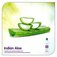 Himalaya Herbal Baby Massage Oil Dispenser Bottle - 500 ml &Baby Lotion - 400 ml