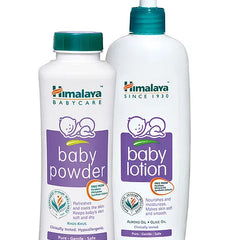 Himalaya Herbal Baby Powder - 400 gm &  Baby Lotion - 400 ml