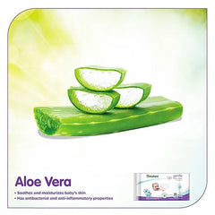 Himalaya Herbal Total Care Baby Pants Style Diapers Medium - 54 Pieces & Gentle Baby Wipes - 72 Pieces