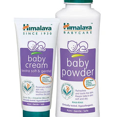 Himalaya Herbal Baby Powder - 400 gm & Baby Cream - 200 ml