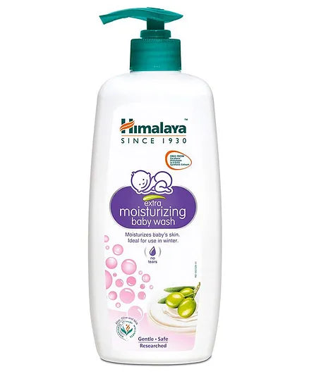 Himalaya Extra Moisturizing Baby Wash - 400ml & Gentle Baby Shampoo - 400 ml