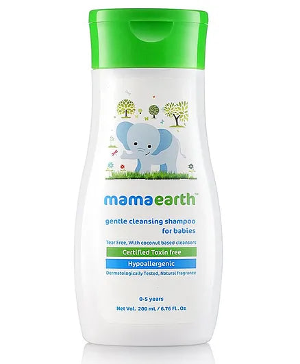 mamaearth Gentle Cleansing Shampoo For Babies - 200 ml ( Pack of 2 )