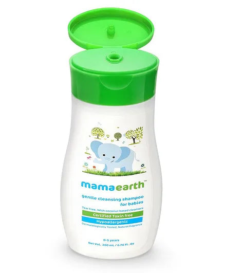 mamaearth Gentle Cleansing Shampoo For Babies - 200 ml ( Pack of 2 )